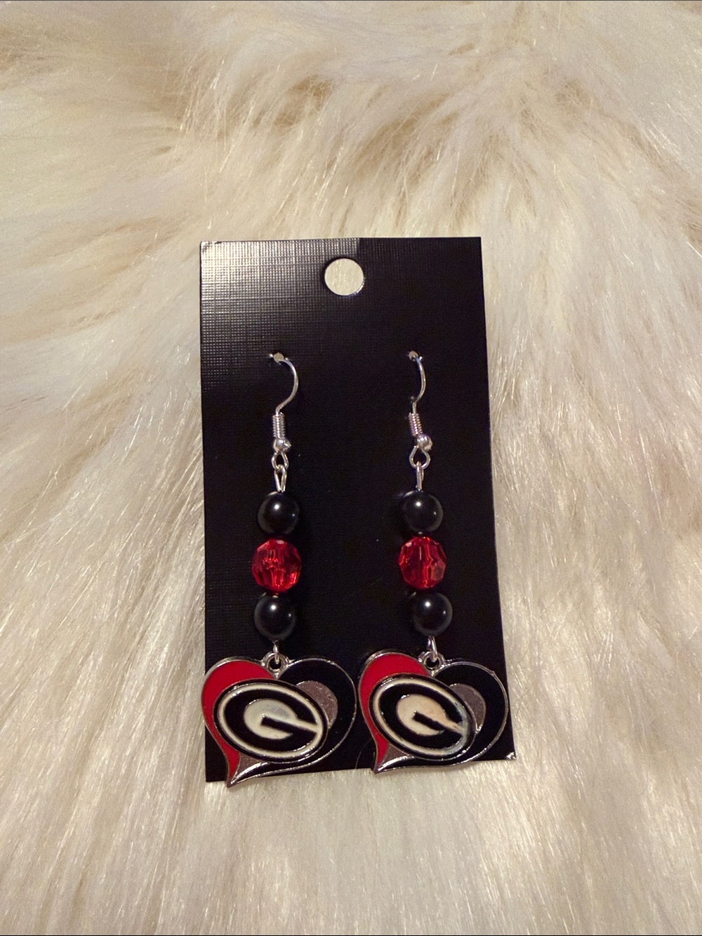 Georgia Bulldogs Dangle Earrings - Women Jewelry